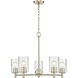 Ashli 5 Light 25 inch Modern Gold Chandelier Ceiling Light